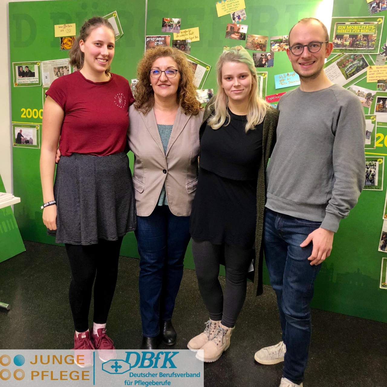 Fatoş Topaç (MdA), Grüne Jugend und die AG Junge Pflege  setzen sich für die Gründung einer Pflegekammer in Berlin ein.