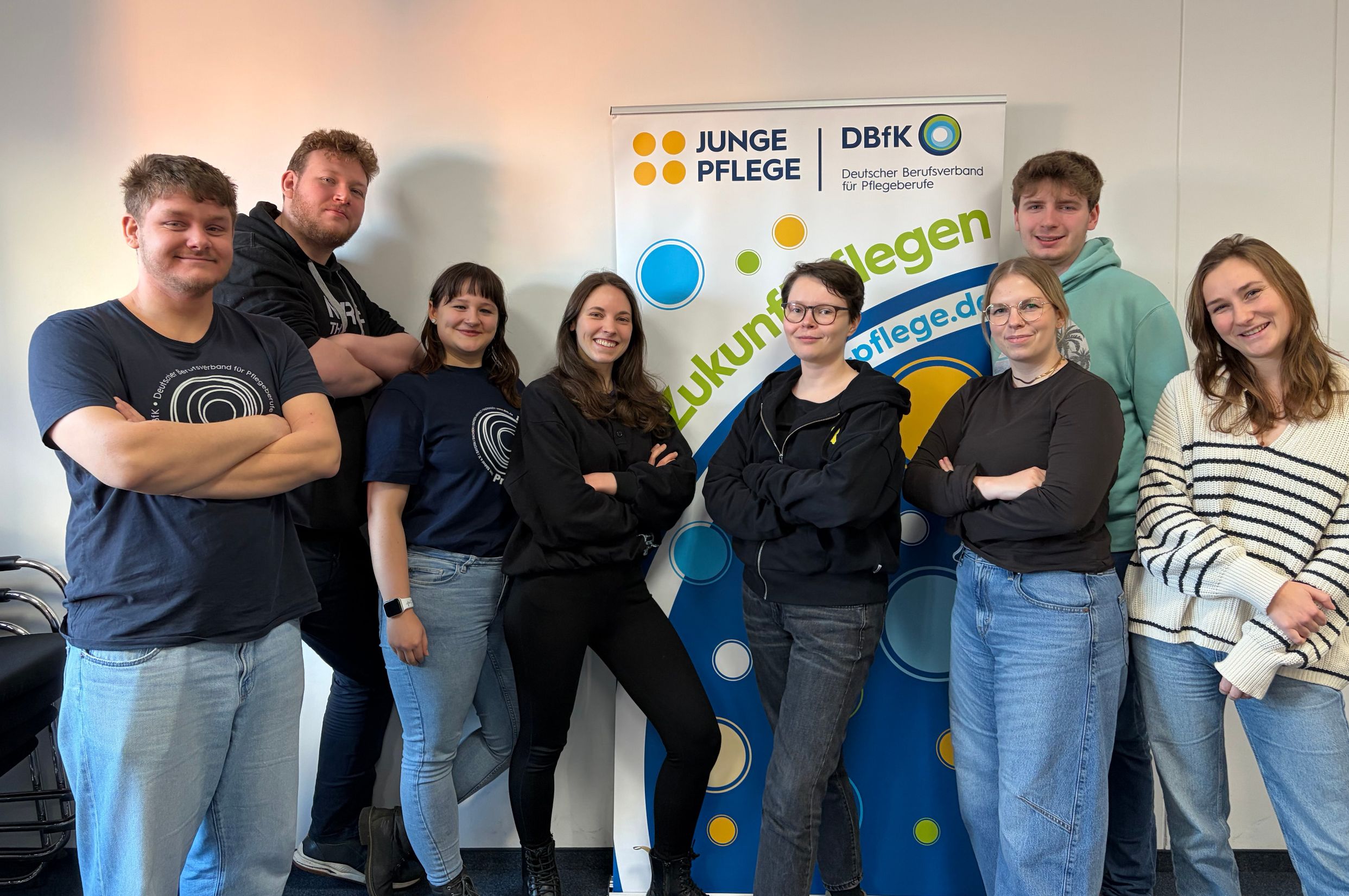 Die Lenkungsgruppe Junge Pflege im DBfK.