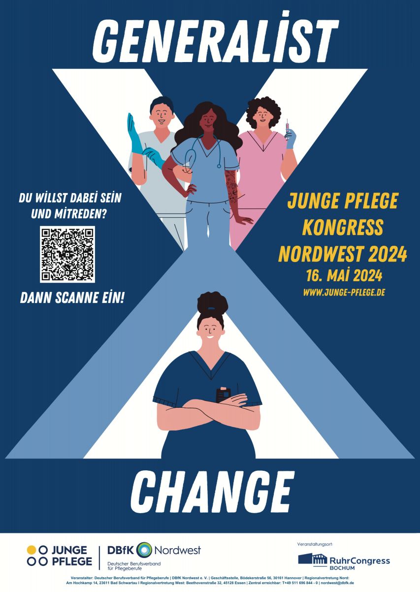 Poster Junge Pflege Kongress Nordwest 2024 - DBfK 